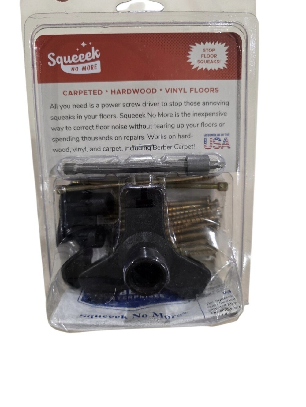 Squeeek No More 3233 Pro Floor Repair Kit with 50 Screws Home Repair *NEW*
